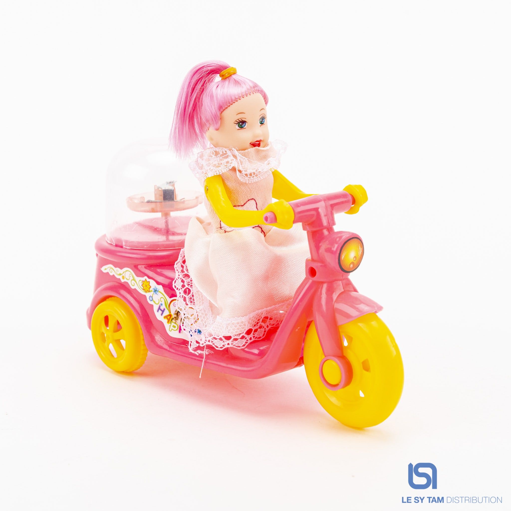Xe vespa cô gái rút dây 667-2