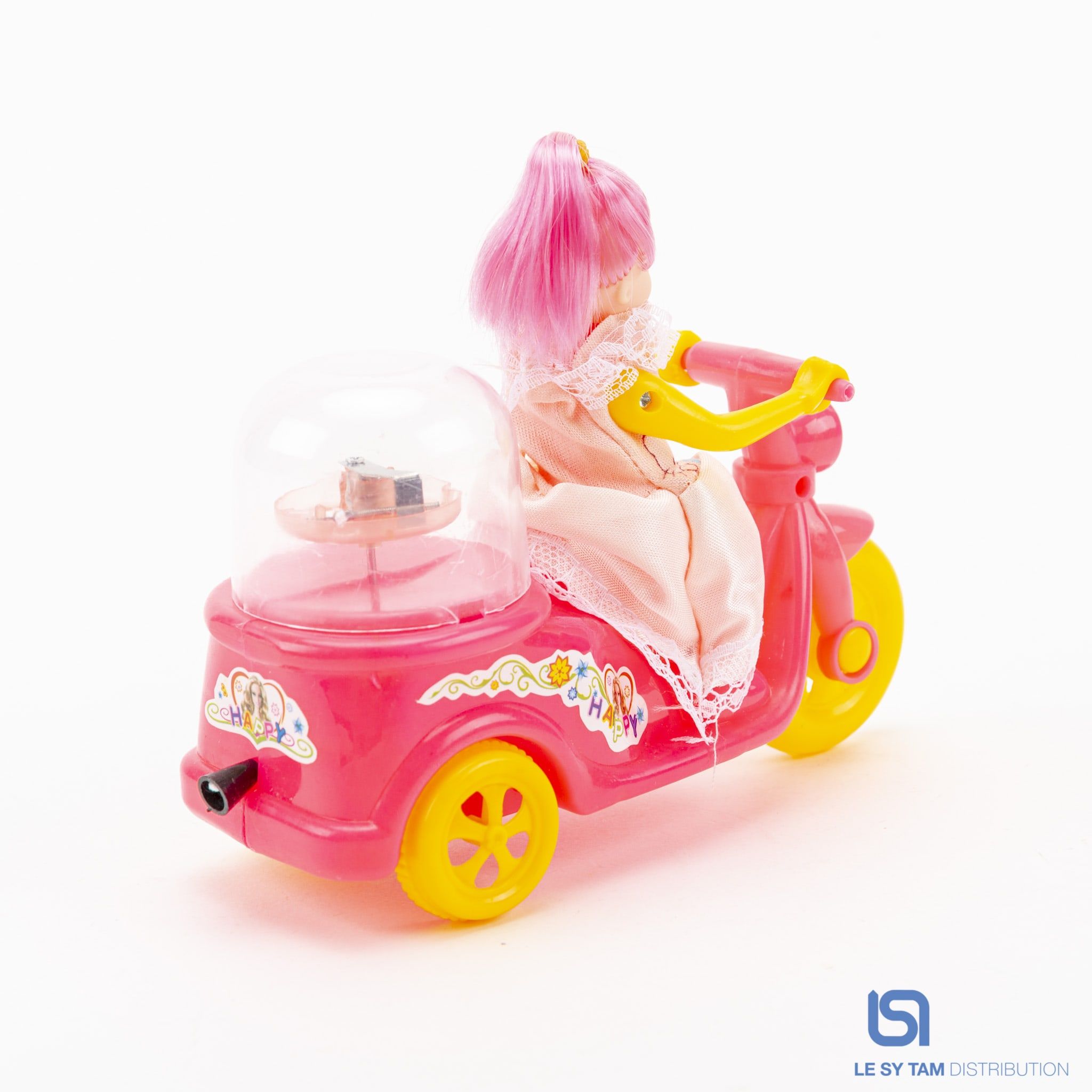 Xe vespa cô gái rút dây 667-2
