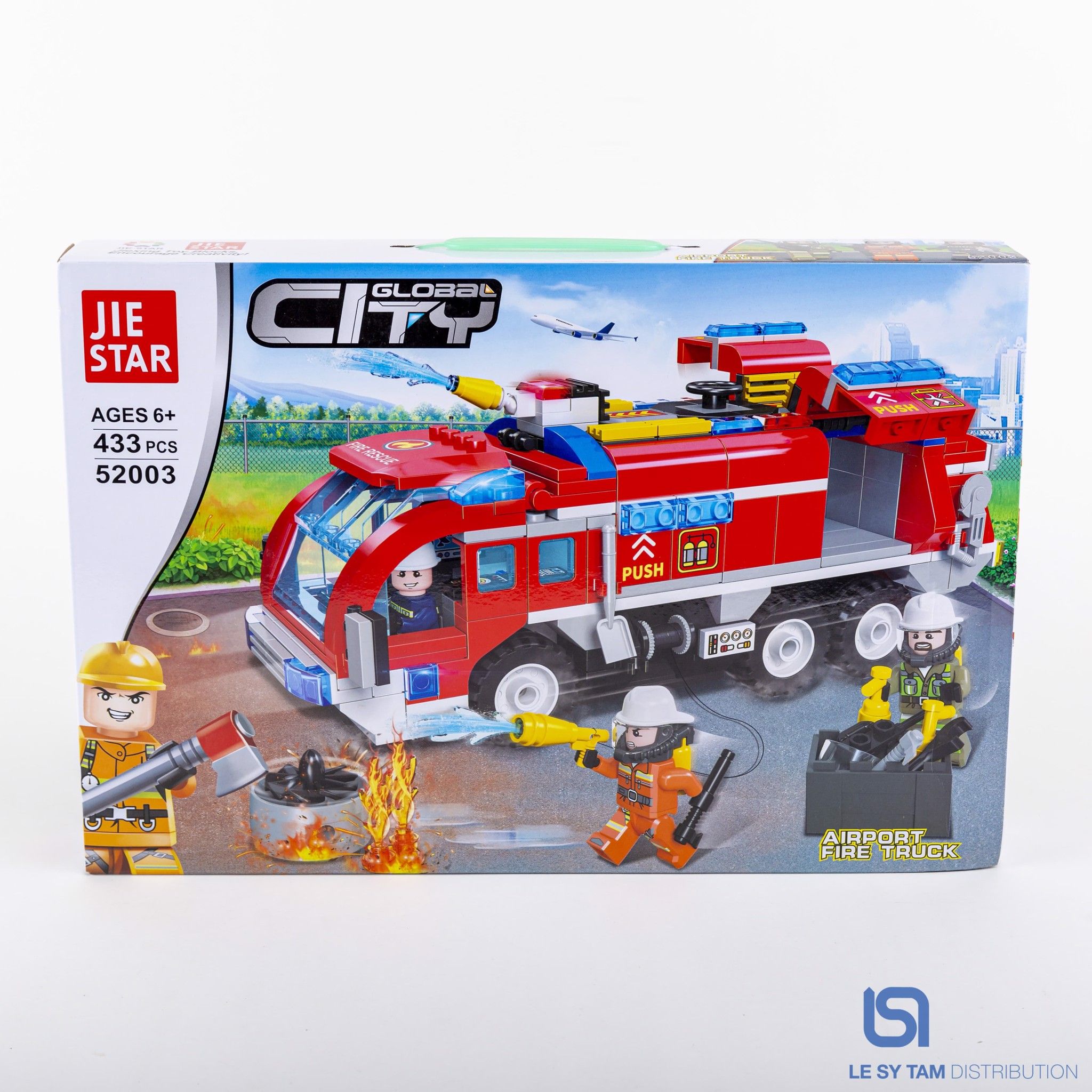Hộp xếp hình xe cứu hỏa 52003