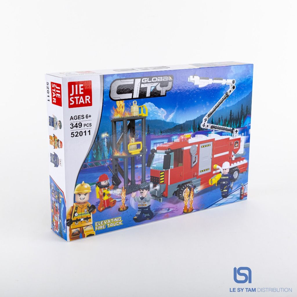 Hộp xếp hình xe cứu hỏa 52011