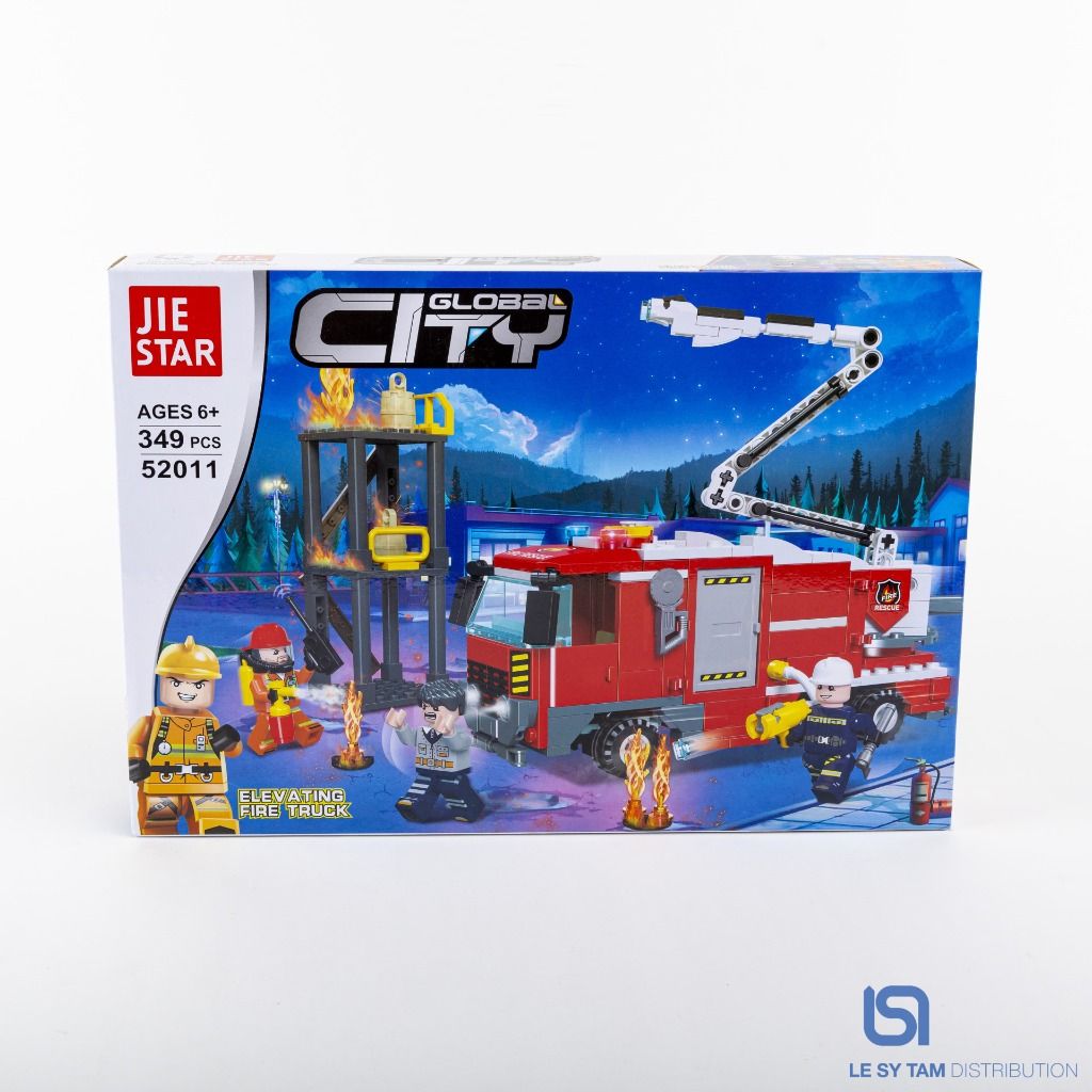 Hộp xếp hình xe cứu hỏa 52011