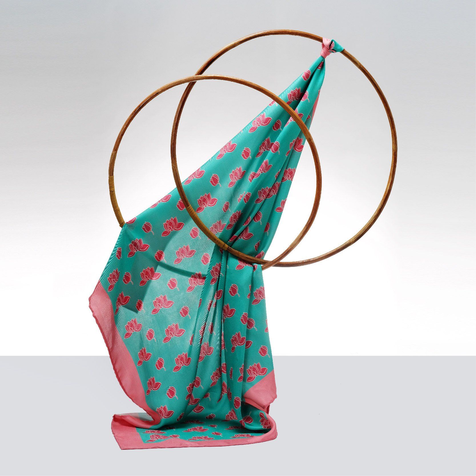 Lotus pattern Scarf 90