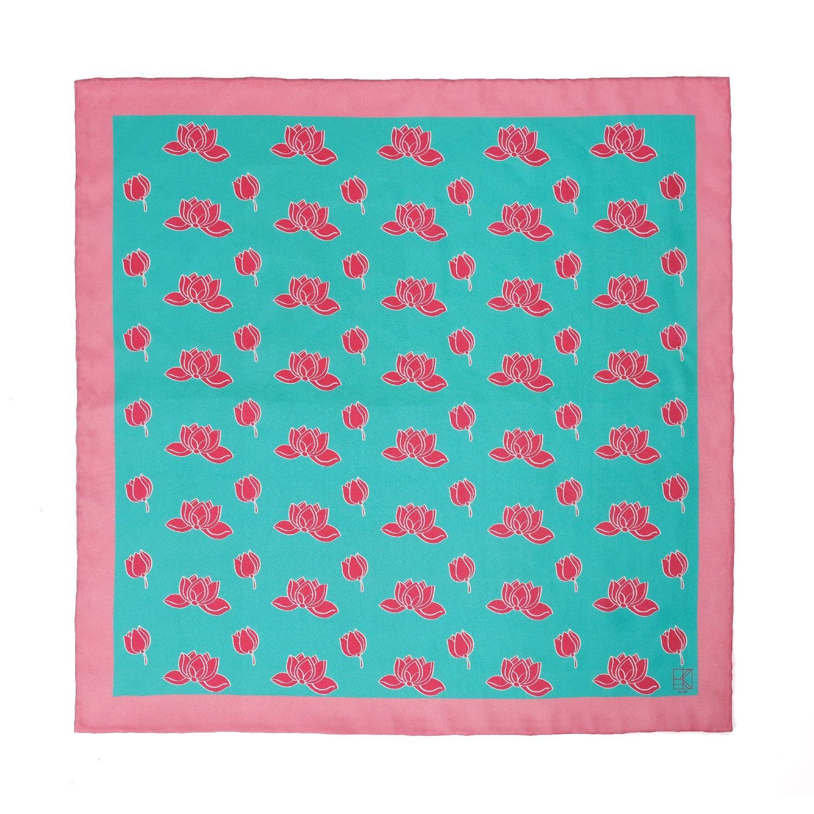 Lotus pattern Scarf 90