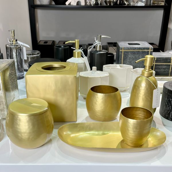 Set nhà tắm Kassatex - Nile Gold Bath Accessories – AMASE - Modern and ...