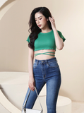  Quần Jean Nữ Ống Loe Lưng Cao Co Giãn Trơn Dài Quá Gót Gấu Thường HQJeans HQ53 