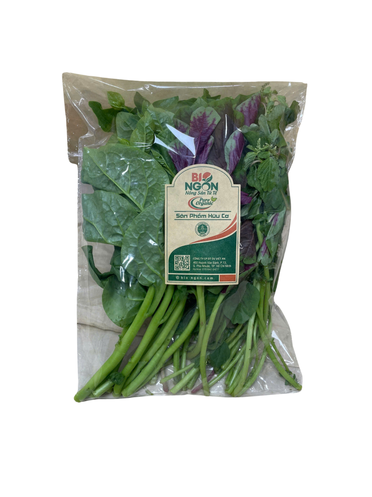Hỗn hợp Rau dền, Mồng tơi (Gói 300g)