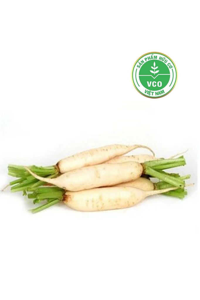 Củ cải trắng Hữu cơ (450-500g/vỉ)
