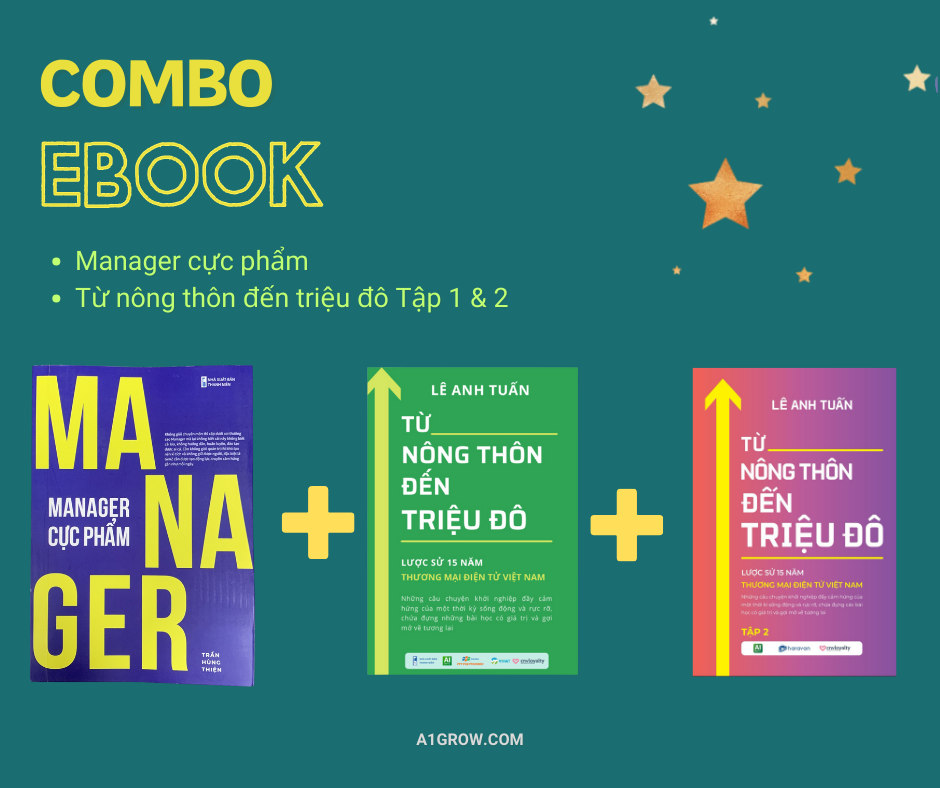  Combo: Ebook Manager Cực Phẩm + Từ nông thôn đến Triệu Đô (tập 1-2) 
