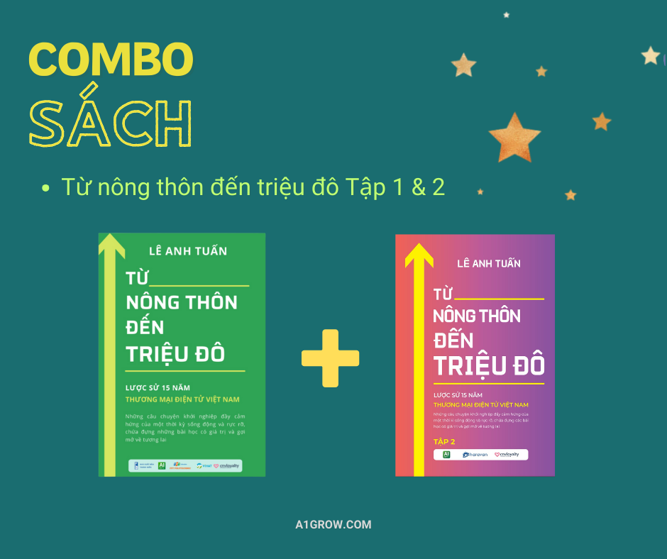 Combo sách Từ Nông Thôn đến Triệu Đô (Tập 1-2)