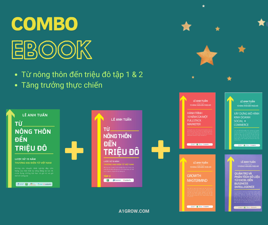 Combo ebook: Triệu Đô 1 & 2 + Bộ Tăng Trưởng Thực Chiến