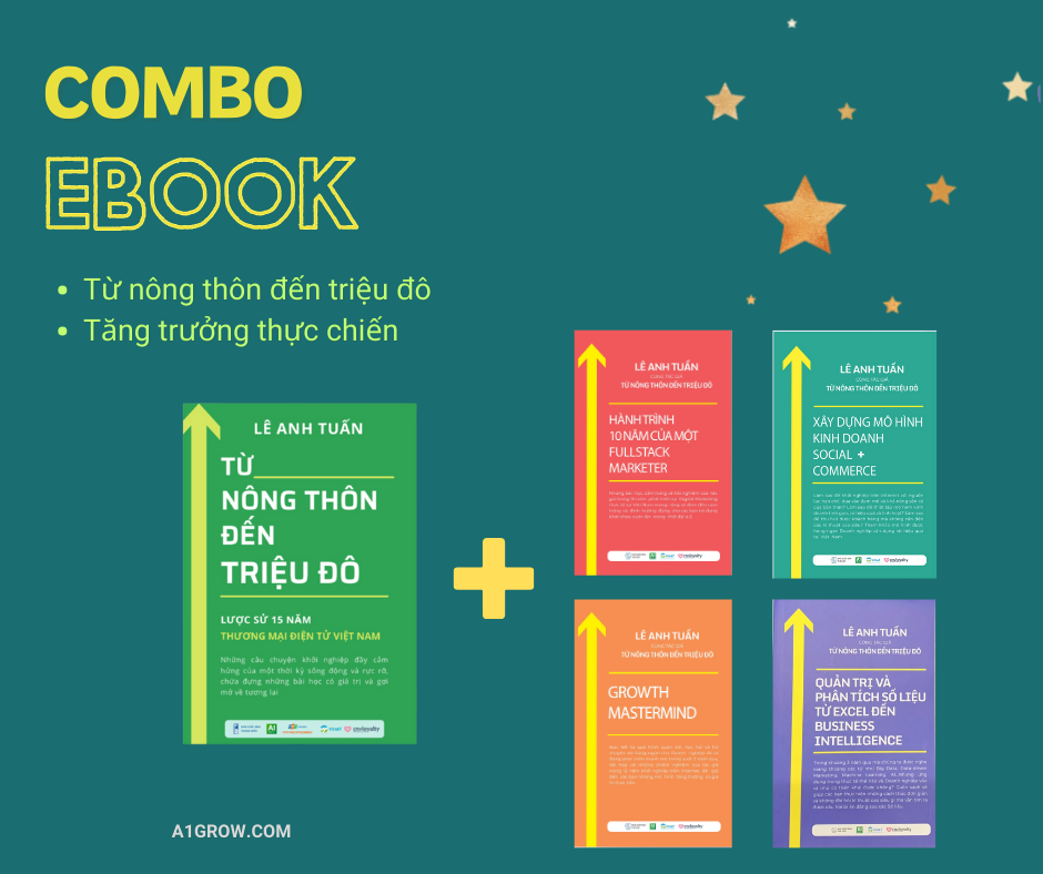  Combo ebook:  Tăng trưởng thực chiến và Từ Nông thôn đến Triệu đô 