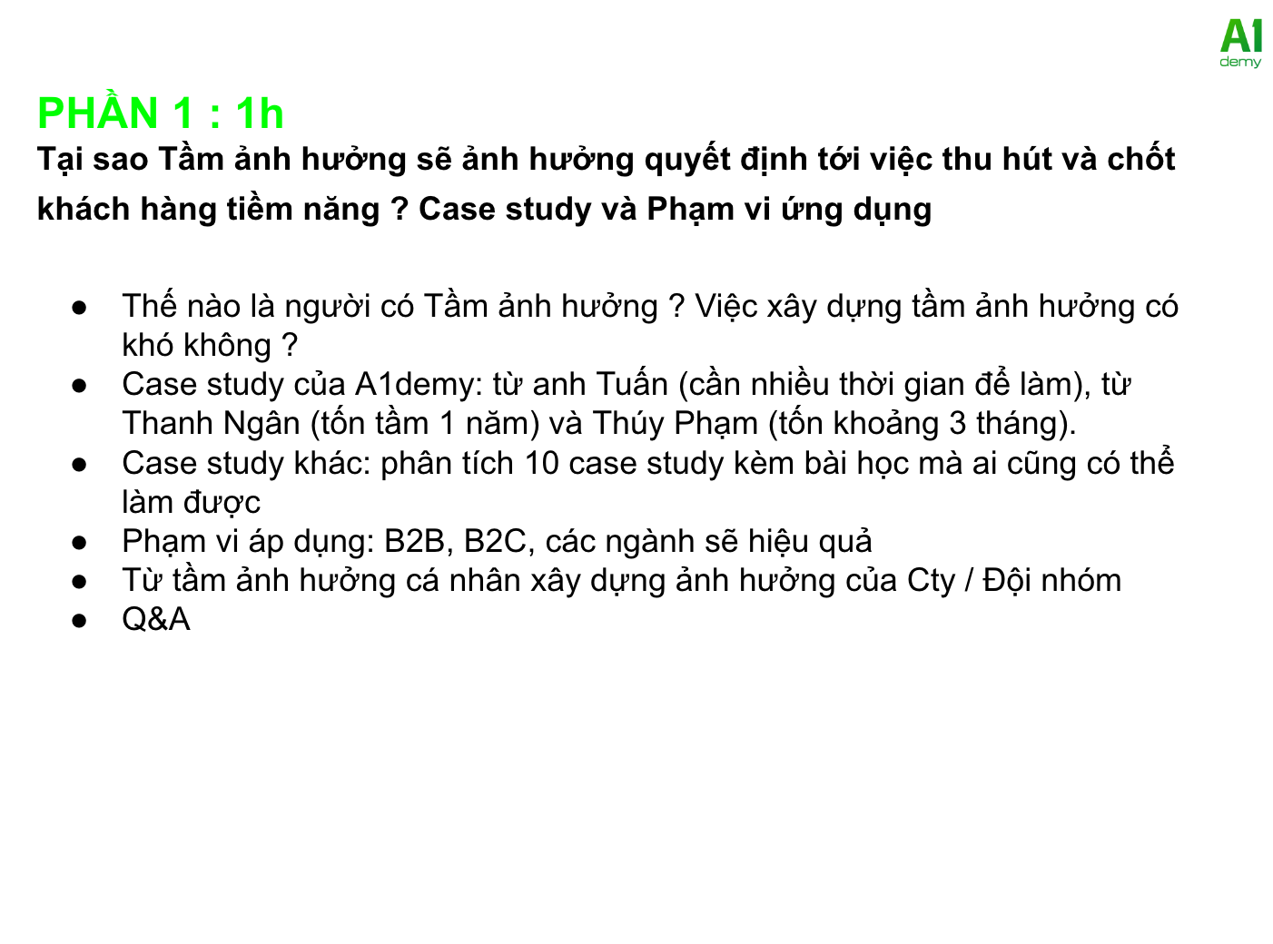 COMBO KHÓA HỌC: XÂY DỰNG TẦM ẢNH HƯỞNG - XÂY DỰNG GROUPS KINH DOANH
