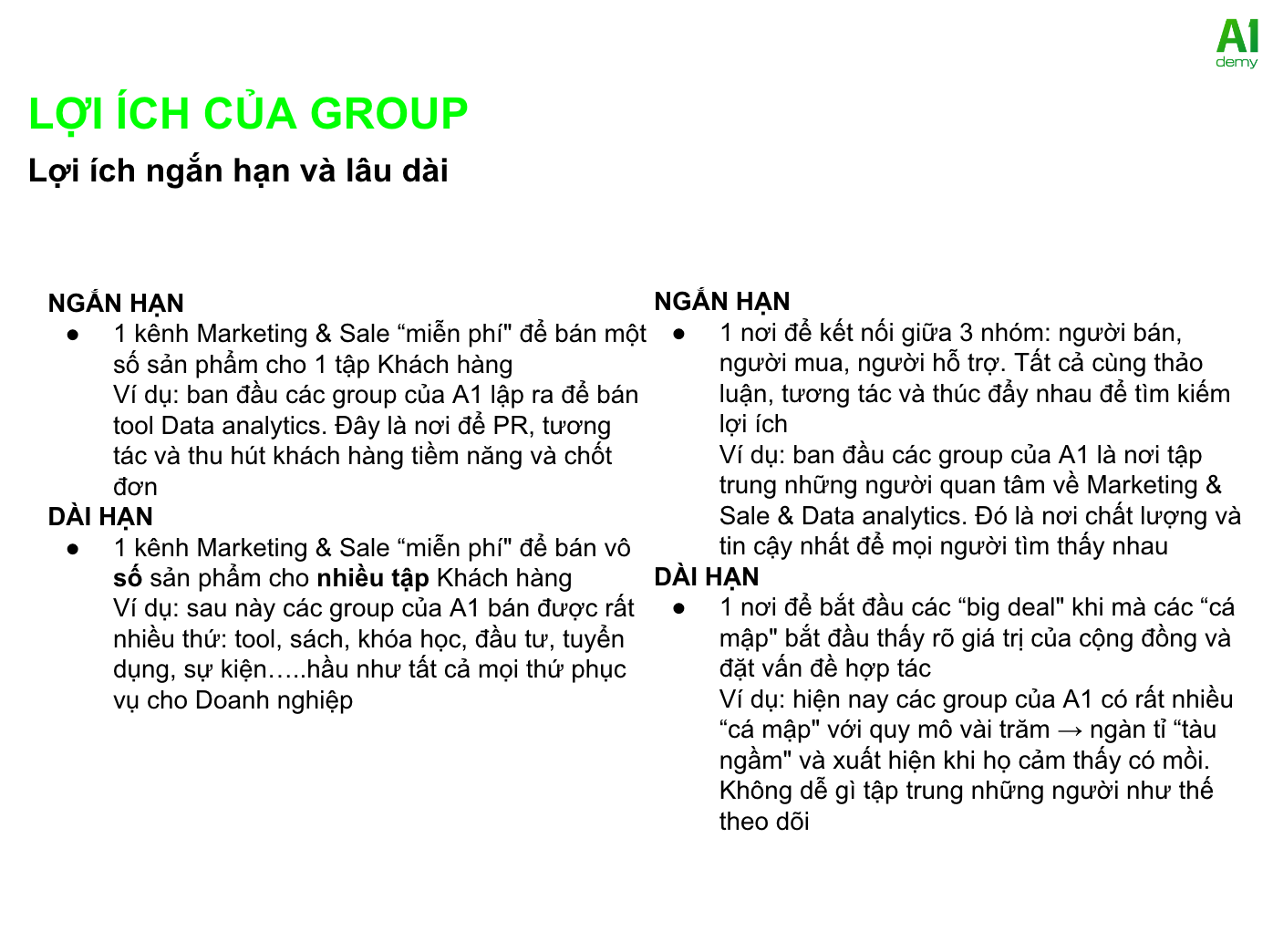 COMBO KHÓA HỌC: XÂY DỰNG TẦM ẢNH HƯỞNG - XÂY DỰNG GROUPS KINH DOANH