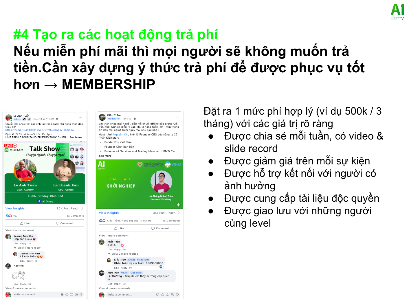 COMBO KHÓA HỌC: XÂY DỰNG TẦM ẢNH HƯỞNG - XÂY DỰNG GROUPS KINH DOANH