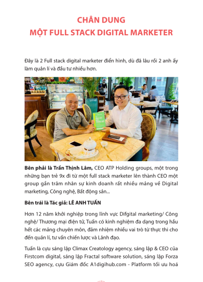 Ebook: HÀNH TRÌNH 10 NĂM CỦA MỘT FULLSTACK DIGITAL MARKETER