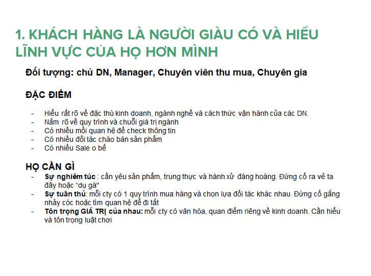 BÁN HÀNG CHO B2B