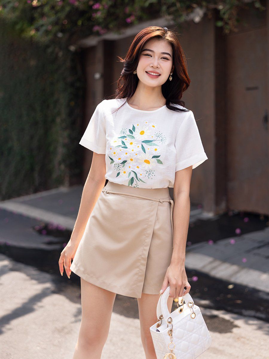 Quần short giả váy
