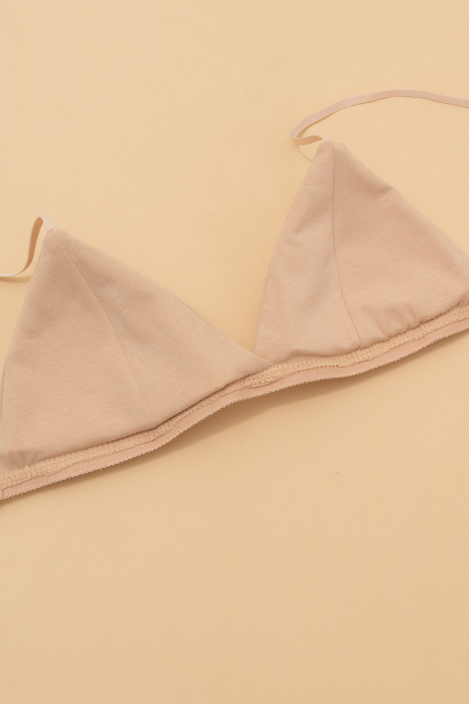 Bralette thun cotton Nude Đậm