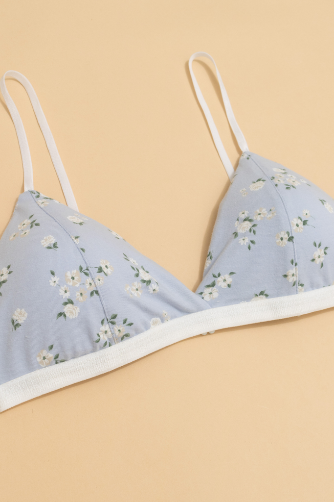 Bralette thun cotton Hoa Xanh