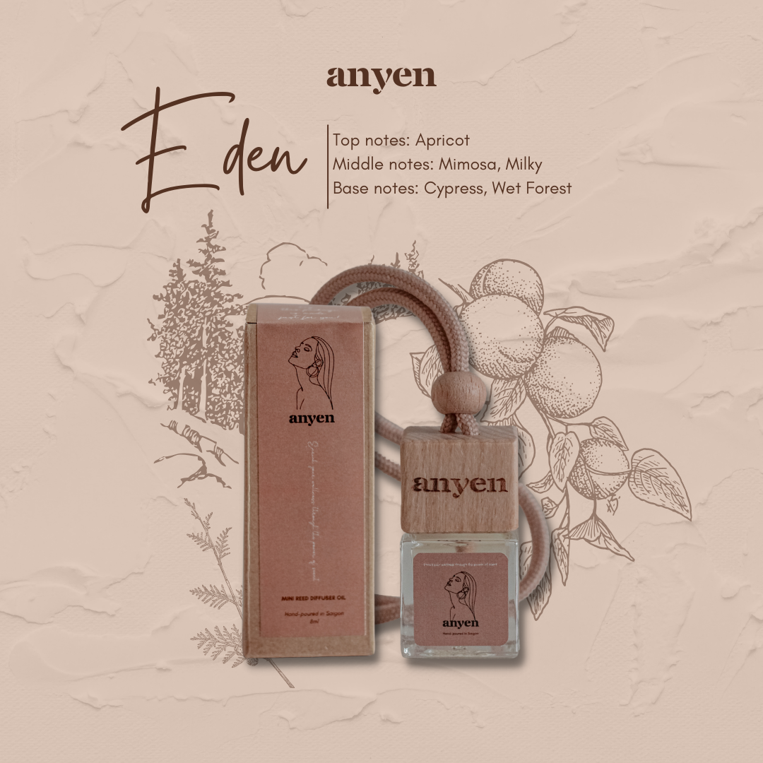 Eden - Tinh dầu khuếch tán mini (scent of Secret Woods / hương Rừng Apricot)