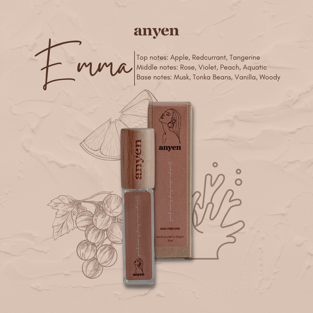 Emma - Nước hoa mini (scent of Soleil Rose / hương Hoa Hồng Của Bình Minh)