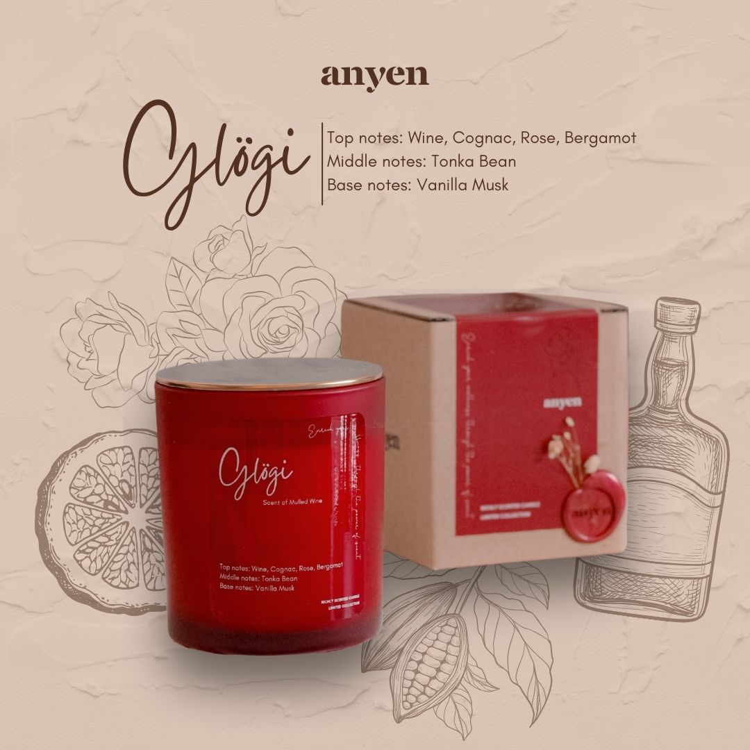 Glögi - Nến thơm (scent of Mulled Wine / hương Vang Quế Nóng)