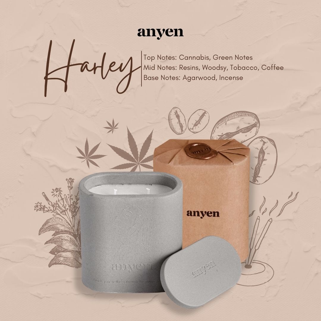 Harley - Nến thơm (scent of Black Afgano / hương Black Afgano)