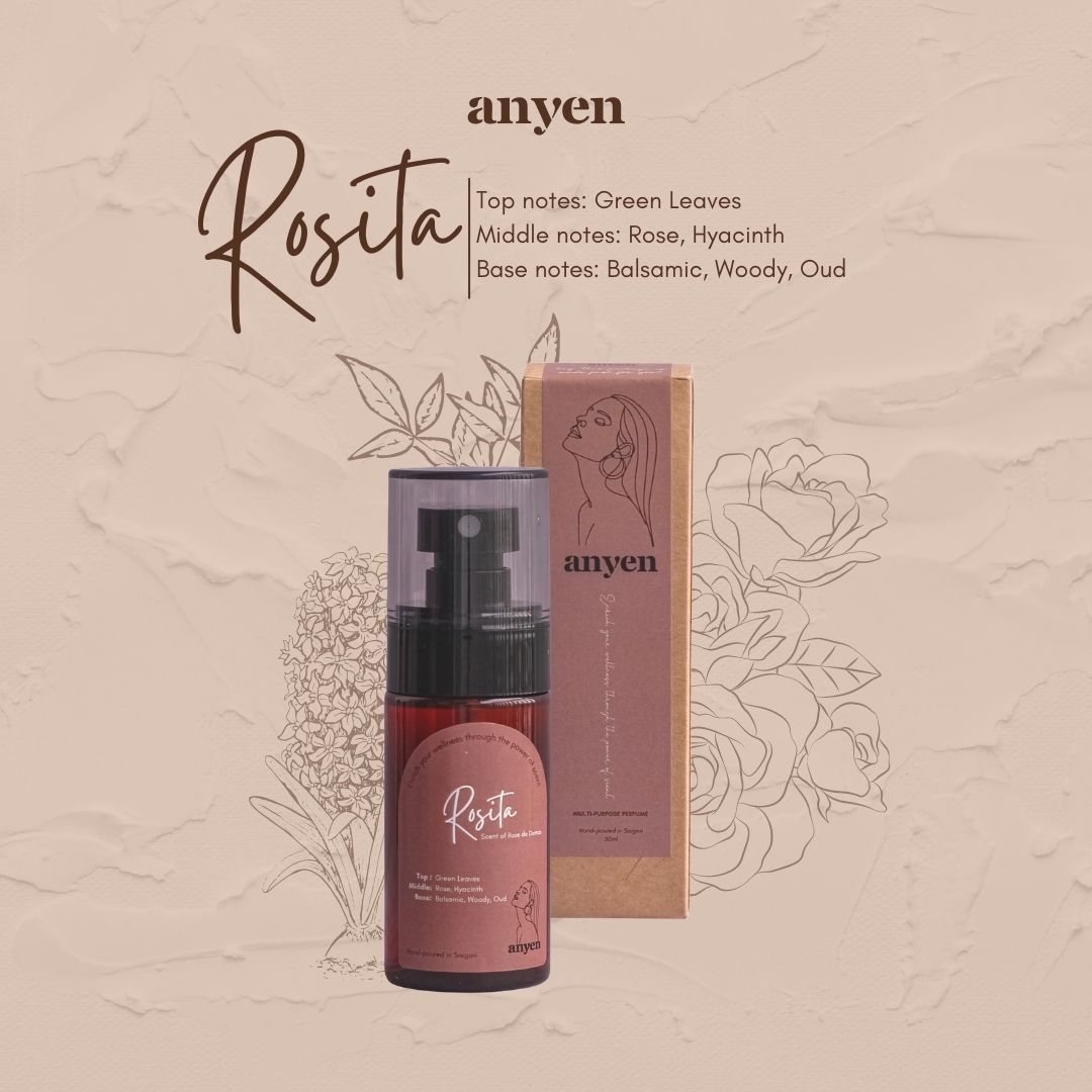 Rosita - Nước hoa đa năng (scent of Rose de Damas / hương Hoa Hồng Damask)
