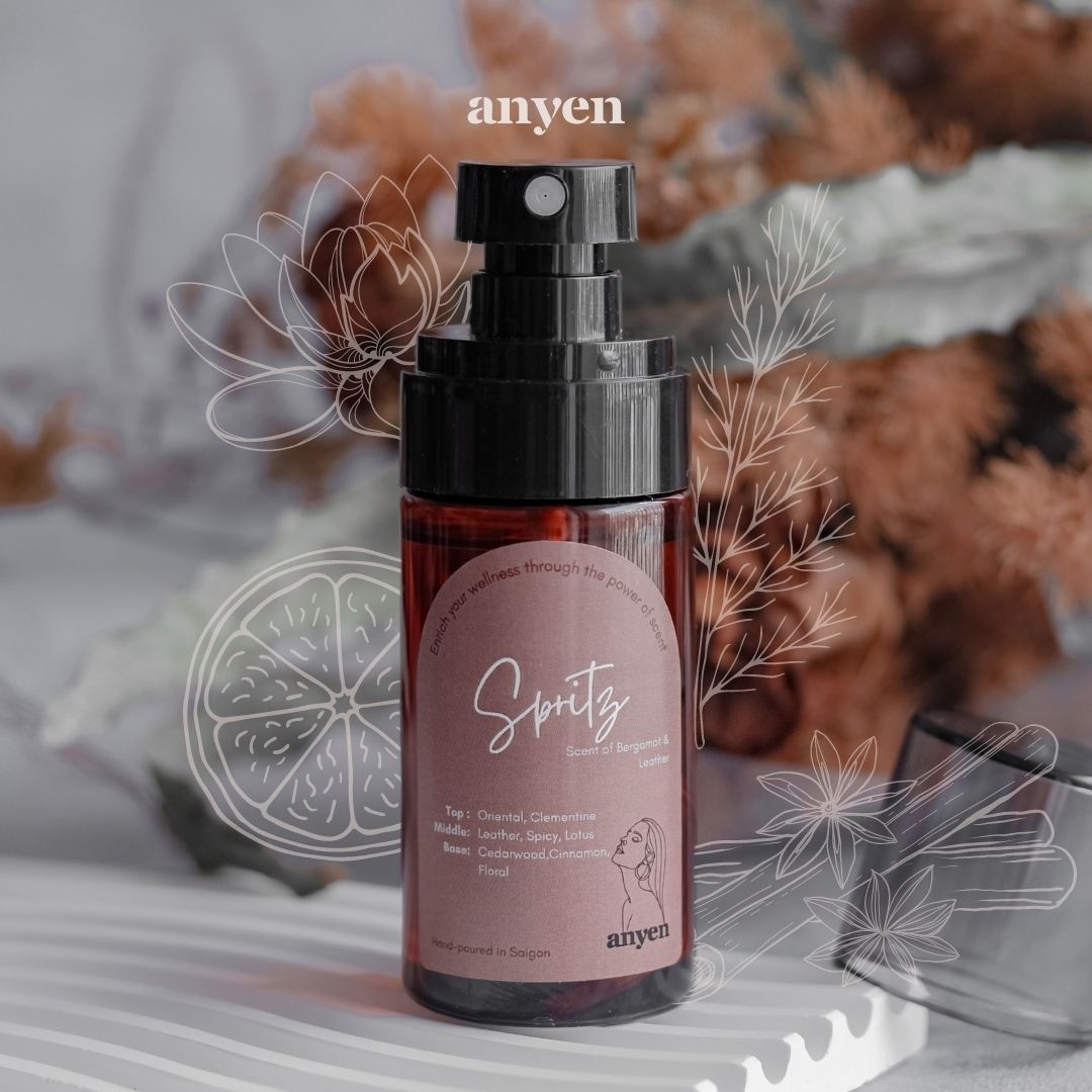 Spritz - Nước hoa đa năng (scent of Bergamot Leather / hương Cam Bergamot & Da Thuộc)