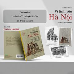  Combo Vì tình yêu Hà Nội (For the love of Hanoi) + postcard 