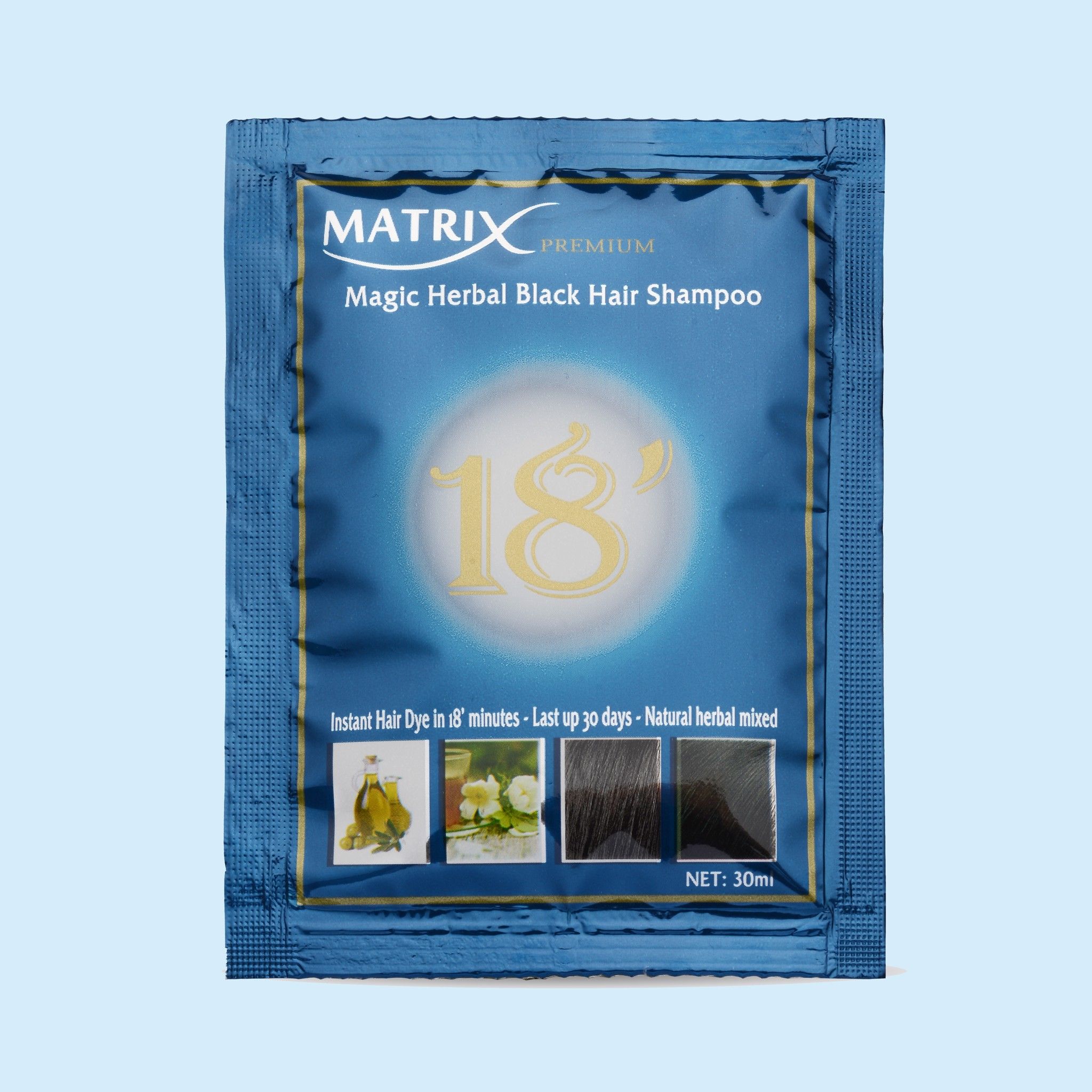 DẦU GỘI LÀ ĐEN TÓC MATRIX PREMIUM 18'