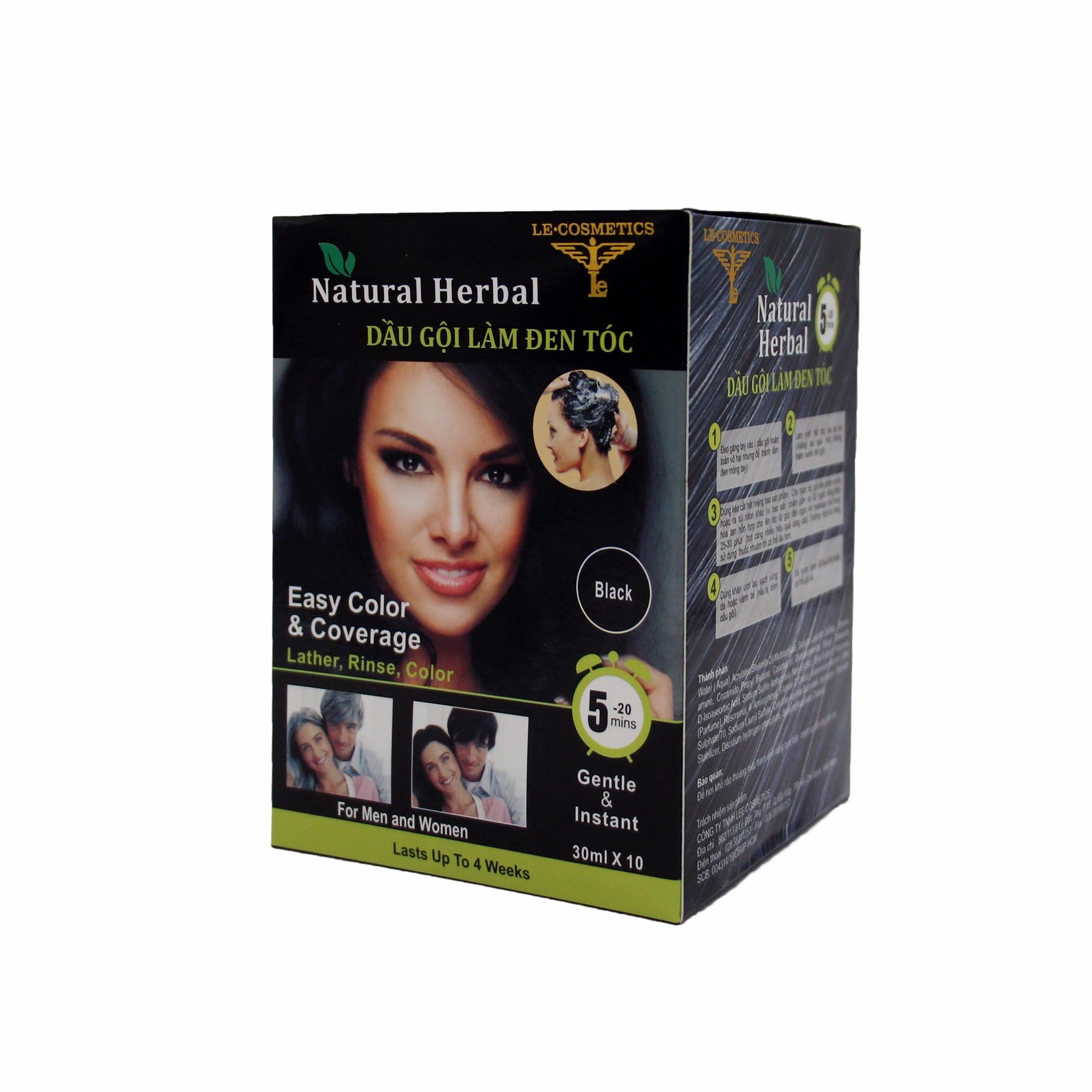 NATURAL HERBAL DẦU GỘI LÀM ĐEN TÓC