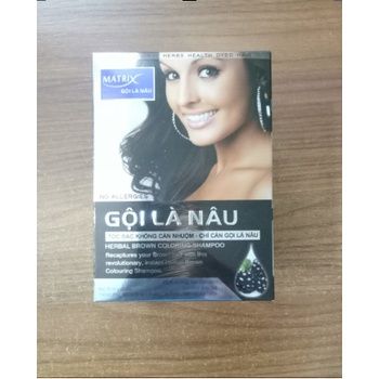 Dầu gội phủ bạc gội là Nâu tóc cấp tốc gói 30ml - Contra Cosmetics