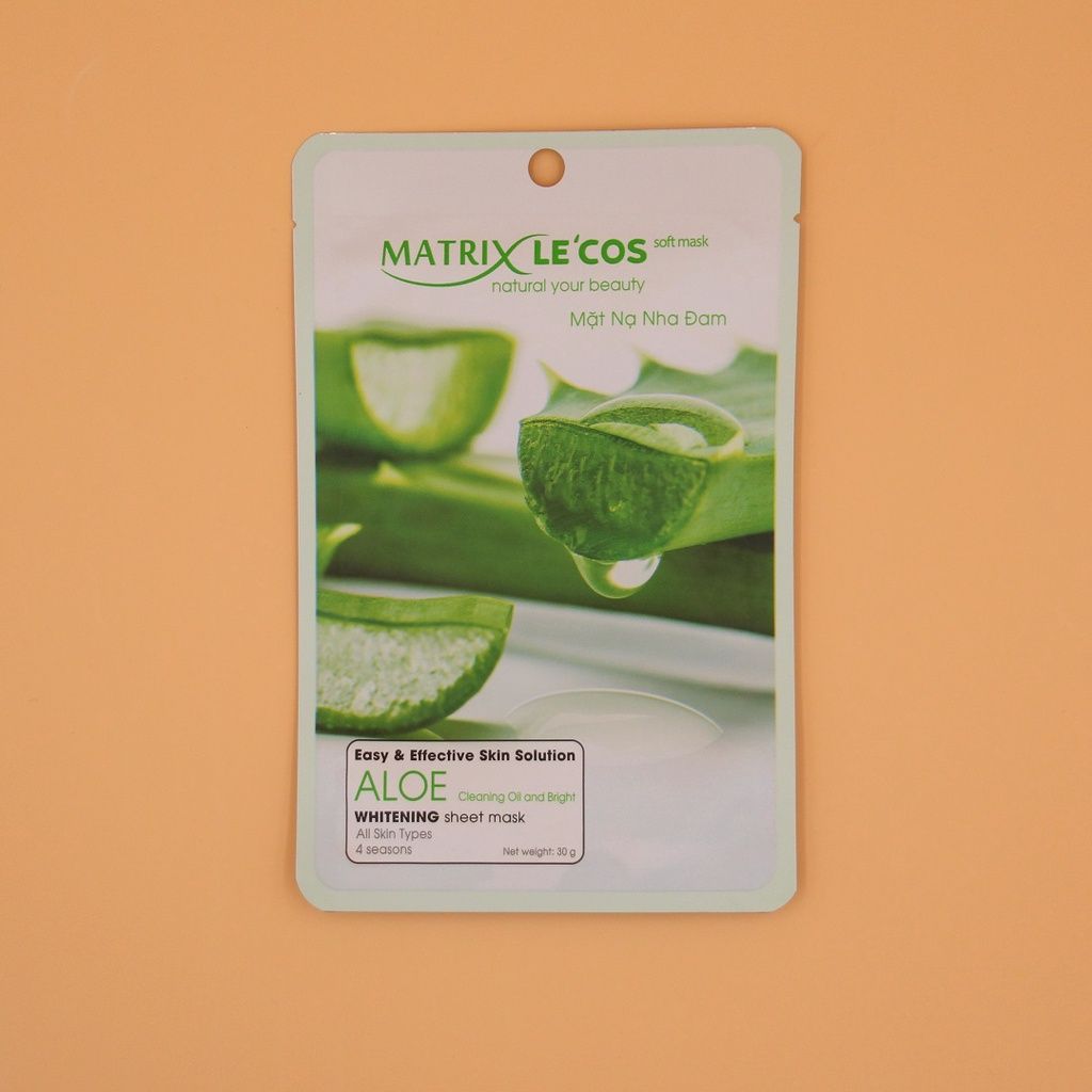 Mặt nạ NHA ĐAM Matrix Le'cos - Hộp 20 gói