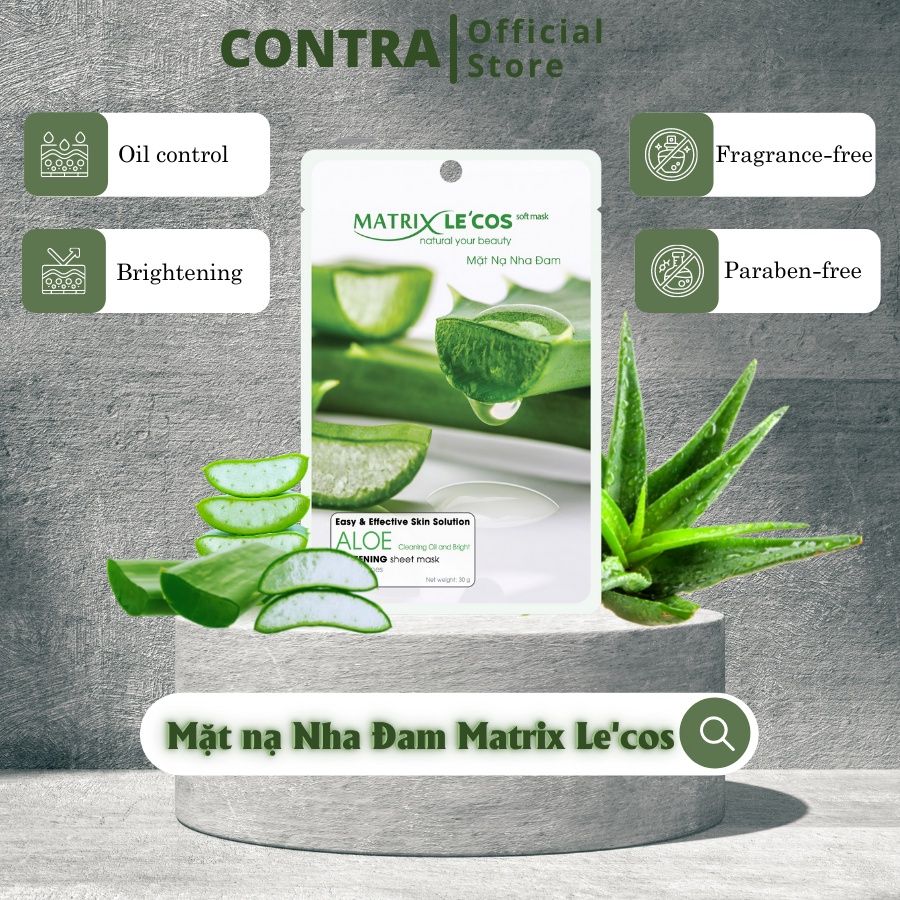 Mặt nạ NHA ĐAM Matrix Le'cos - Hộp 20 gói