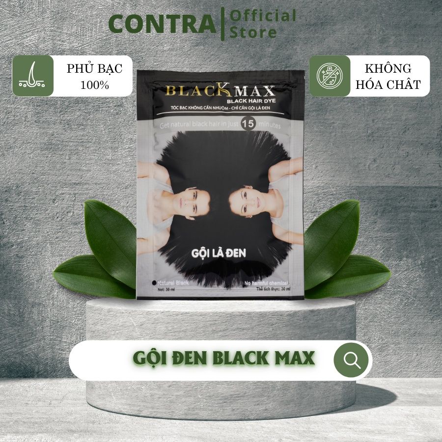 Gội là đen Black Max - Hộp 10 gói