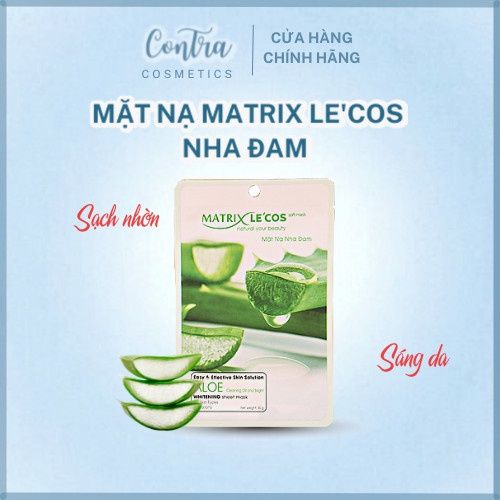 Mặt nạ NHA ĐAM Matrix Le'cos - Hộp 20 gói
