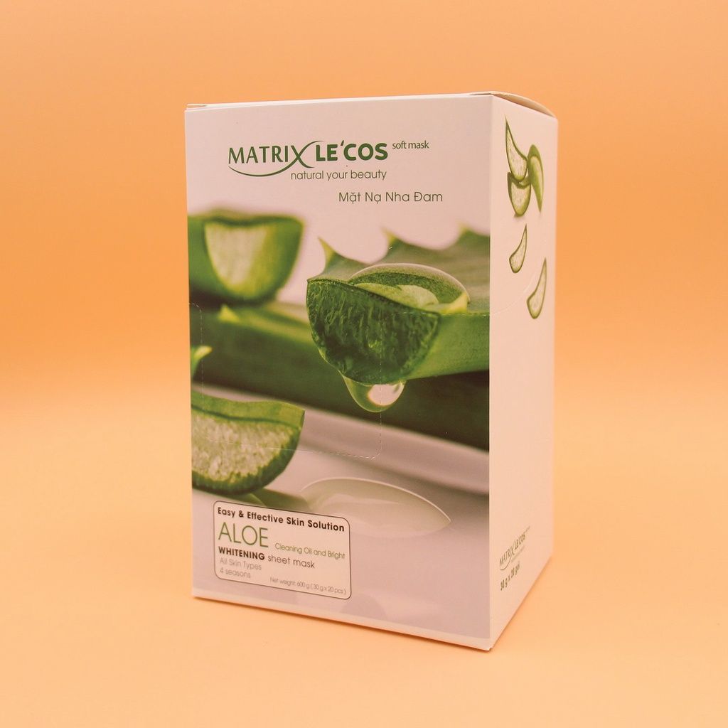 Mặt nạ NHA ĐAM Matrix Le'cos - Hộp 20 gói