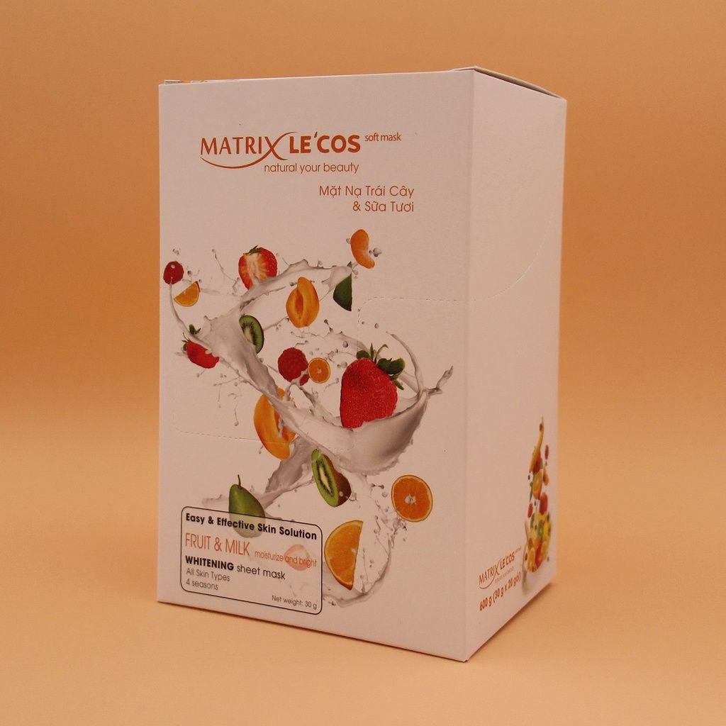 Mặt nạ TRÁI CÂY & SỮA TƯƠI Matrix Lecos