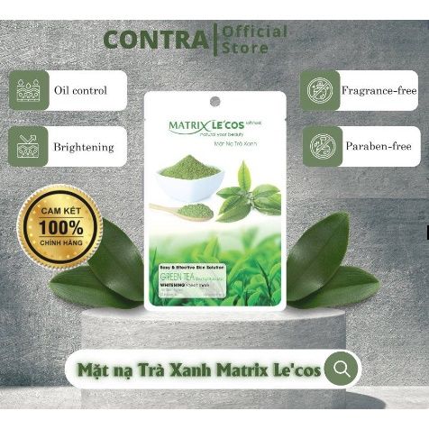 Combo mix 3 gói mặt nạ giấy dưỡng ẩm làm trắng da cao cấp Matrix Lecos - Contra Cosmetisc