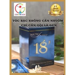 Dầu gội phủ bạc gội là Đen tóc Cao Cấp Matrix Premium 18 - Contra Cosmetics