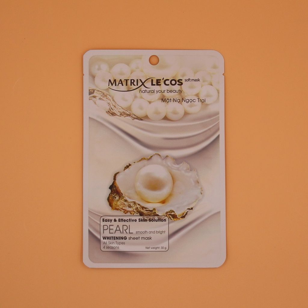 Mặt nạ NGỌC TRAI Matrix Lecos - Hộp 20 gói