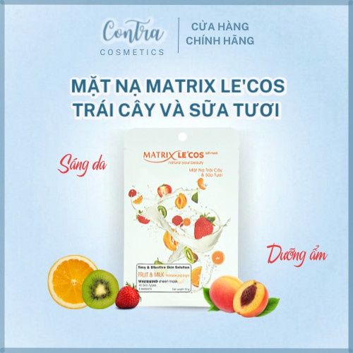 Mặt nạ TRÁI CÂY & SỮA TƯƠI Matrix Lecos