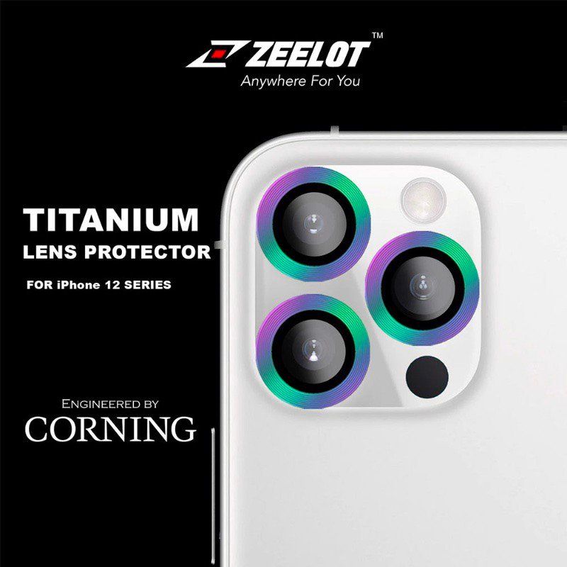 Miếng dán bảo vệ Camera viền màu chống va đập Zeelot cao cấp cho iPhone 11 Pro | 11 Pro Max