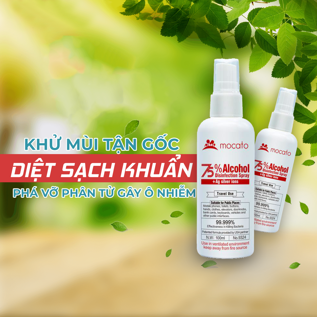 Chai Xịt Diệt Khuẩn Khử Mùi Mocato M801