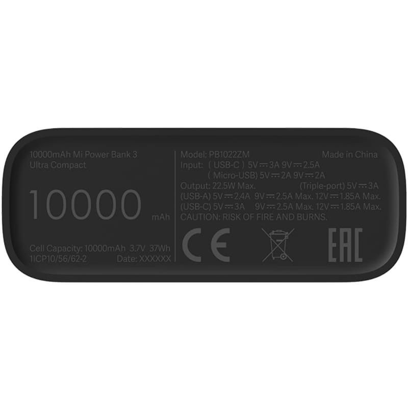 Sạc Dự Phòng Mi Power Bank 10000mAh Gen 3 Ultra Compact