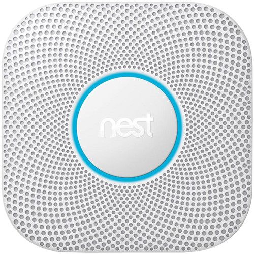 Google Nest Protect Smoke + Carbon Monoxide Alarm, 2nd Gen, Battery