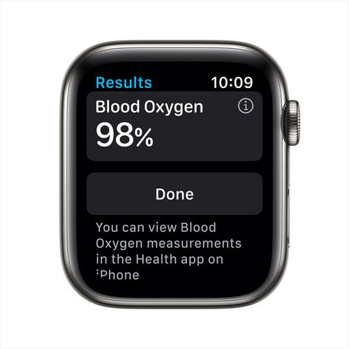 Apple Watch Series 6 GPS + Cellular 44mm Stainless Steel, Sport Band