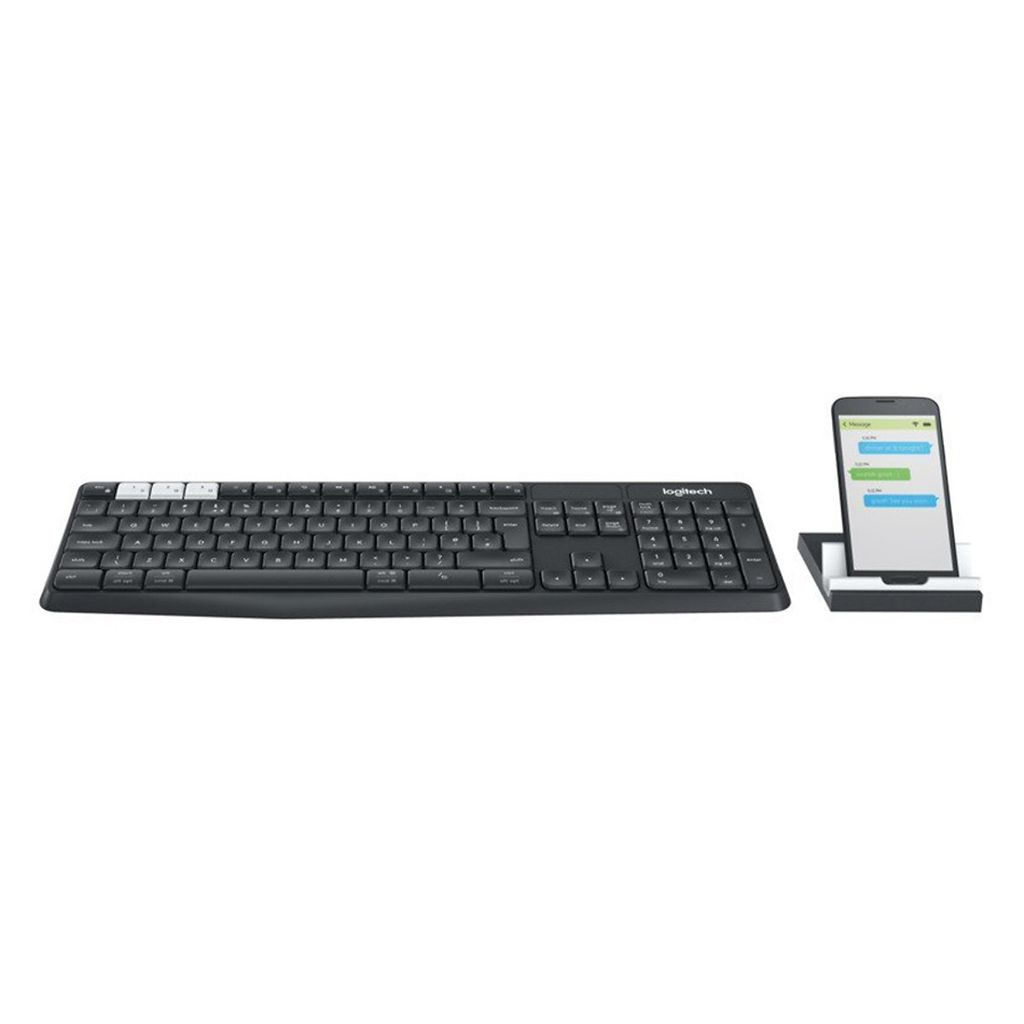 Combo Bàn Phím Bluetooth + Đế Để Điện Thoại Và Tablet Logitech K375s