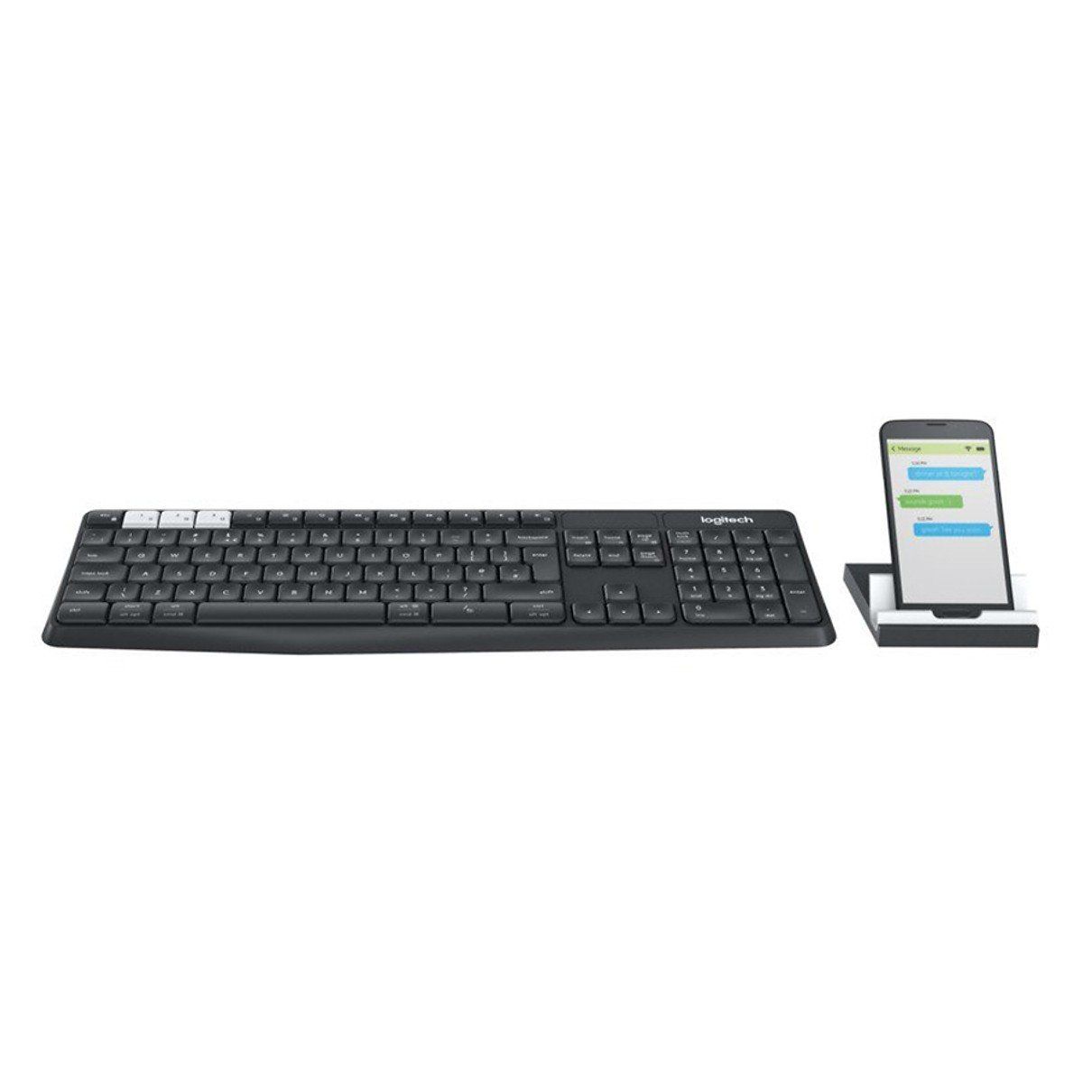 Combo Bàn Phím Bluetooth + Đế Để Điện Thoại Và Tablet Logitech K375s